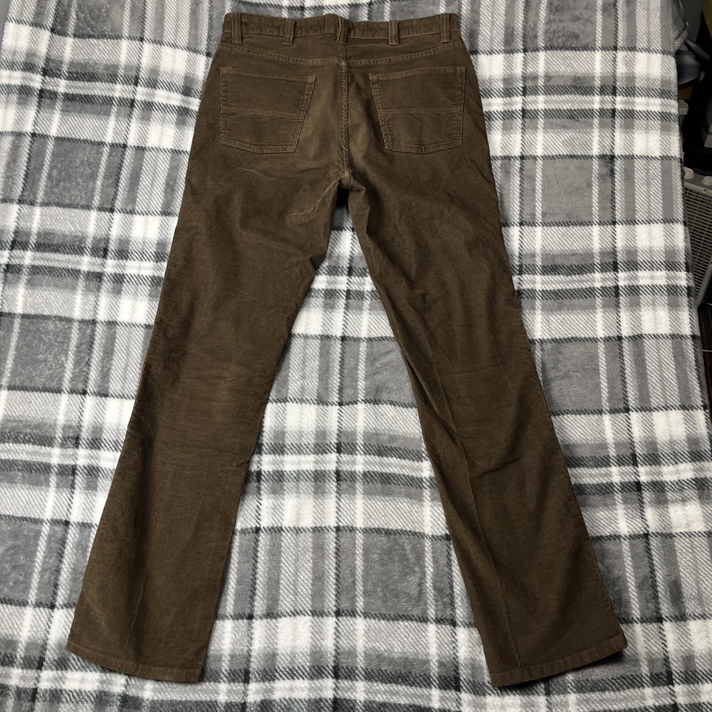 L.L.Bean Corduroy Pants Size 35x34 Standard Fit Brown Casual Straight Leg 502837 - Picture 7 of 8